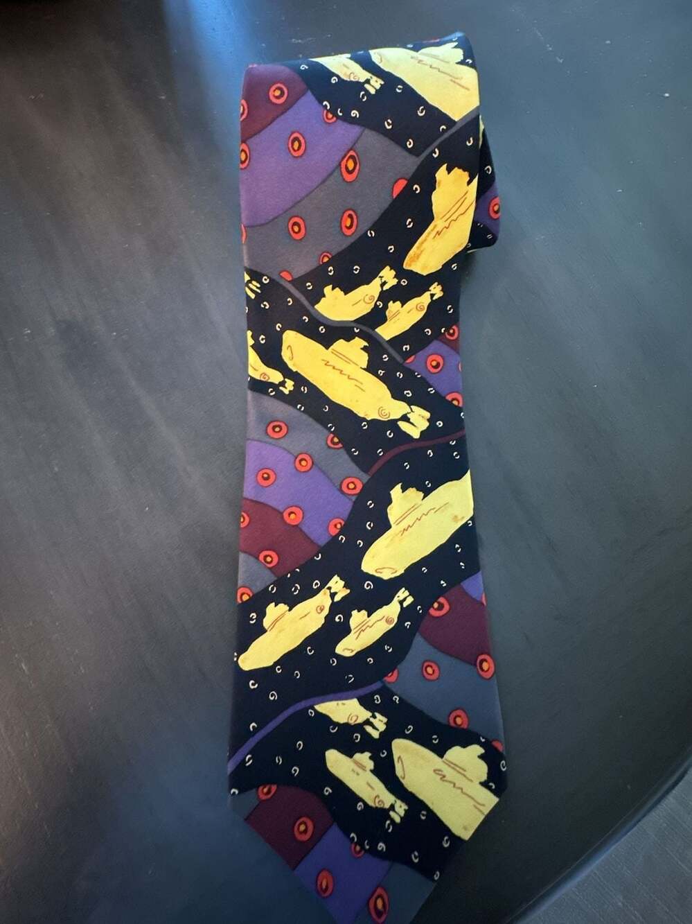 The Beatles Yellow Submarine 100% Silk Necktie Apple Corps Limited